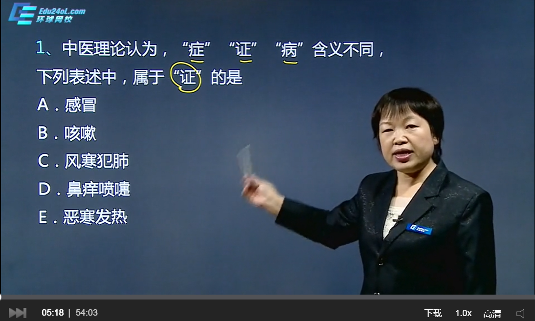 環(huán)球網(wǎng)校執(zhí)業(yè)藥師視頻