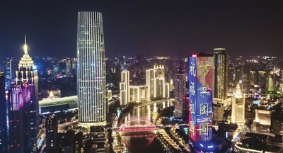 璀璨燈光 祝福祖國(guó)